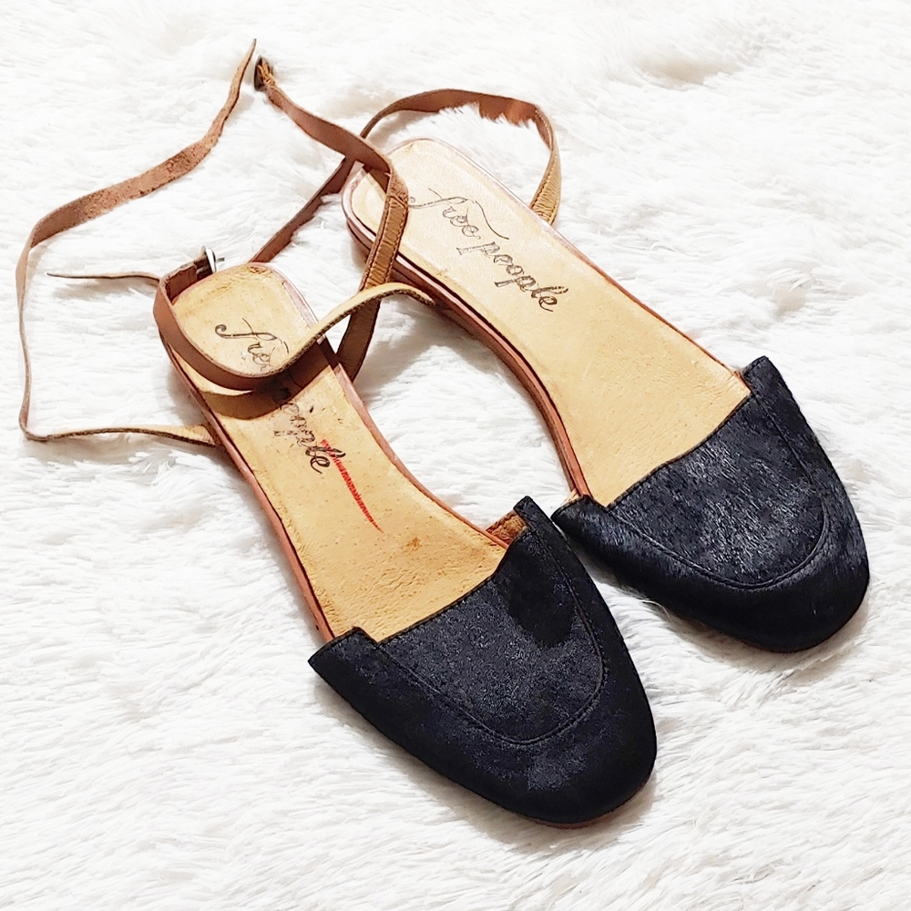COPY - NWOT Free People Calf Hair Ankle Strap Sandal